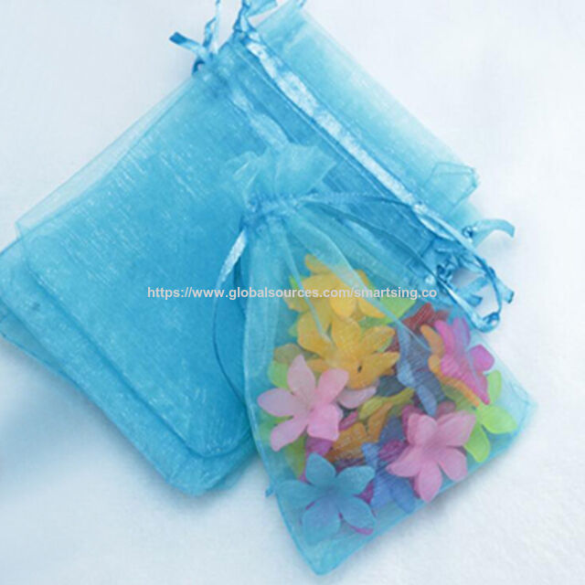 Sacs d'emballage cadeaux en organza, sacs en organza pour bijoux, pochettes d'emballage pour cadeaux de mariage de Noël for sale at factory direct price