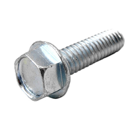 Metric M5-0.8 Thread Size Hex Washer Head 25 mm Length Pack of 100 Zinc Plated Steel Thread Rolling Screw for Metal Small Parts M525D7500D