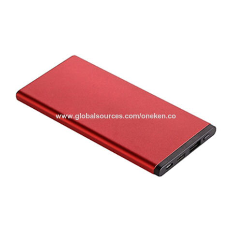 Silver Travel Original MI 5000 Mah Slim Power Bank, Battery Type