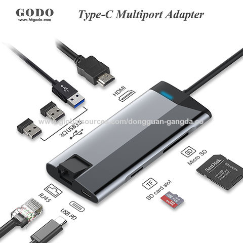 Achetez en gros Adaptateur Usb C Hub 4k 60hz Usb Type C Hub Avec Hdmi Pd  Usb3.0 Usb-c Carte Sd Pour Plus D'appareils De Type C Chine et Station  D'accueil Usb C