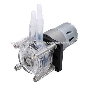 INTLLAB High Flow Corrosion Resistant Vacuum Peristaltic Self-Priming Pump with Stepper Motor 24V High Flow Peristaltic Pump