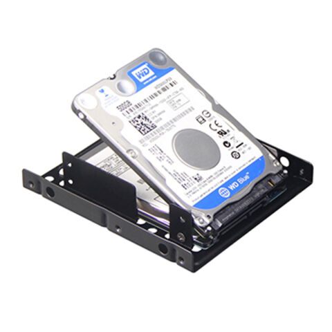 2.5 inch SSD HDD to 3.5 inch Metal Mounting Adapter Bracket Hard Drive Holder with 2 pcs 18 Inch SATA III 6.0 Gbps Cable. LiuTian SSD Tray