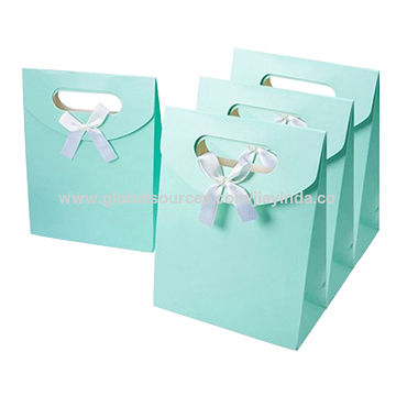 TIFFANY & Co. Packaging 5 x 6 x 3” small blue Paper Gift Shopping Bag-  New.