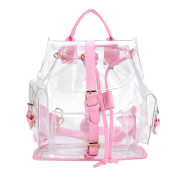 Girls School Bag,Clear Girls Backpack Transparent Backpack With