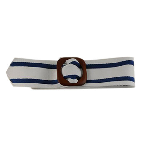 Fabric Belts With Unique Wooden Buckle 