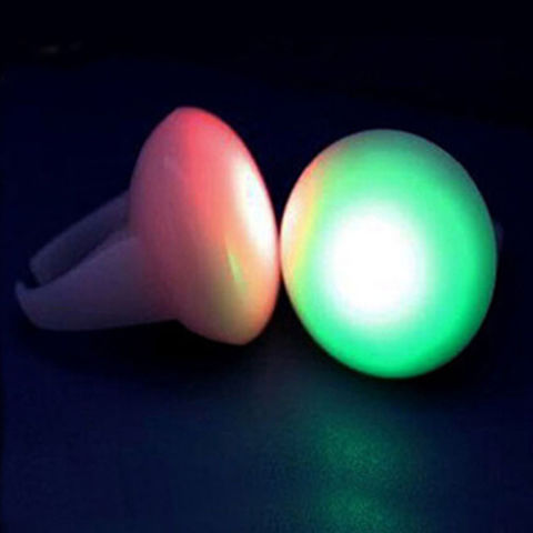 Buy Wholesale China Plastic Led Finger Ring For Girls Party & Led ...