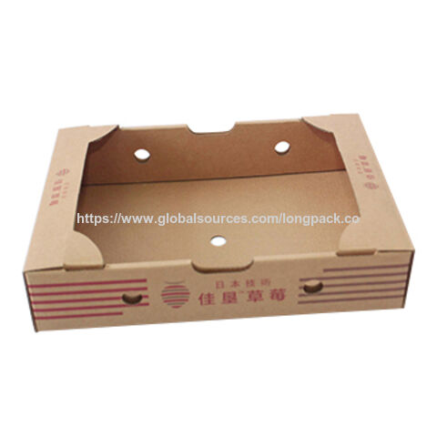 Caja de presentación PDQ de cartón corrugado kraft marrón personalizada for sale at factory direct price