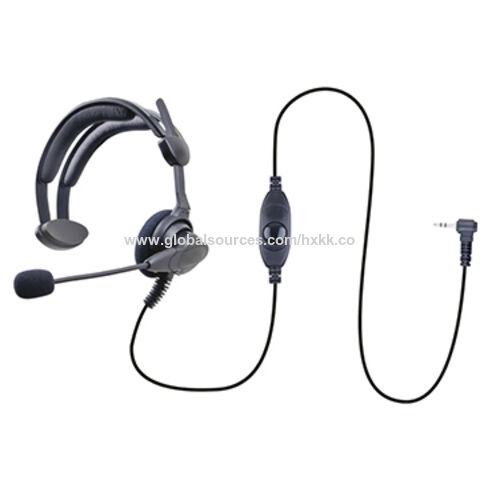 2 auriculares Walkie Talkie con forma de G de 2,5 mm, auriculares