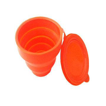 Buy Wholesale China Silicone Folding Collapsible Cup With Lid ...