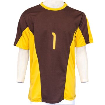 Wholesale Two Tone Yellow and Black Color Matching Men's Jerseys