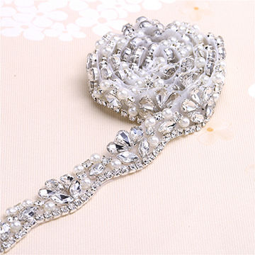 Buy Standard Quality China Wholesale 1 Yard Rhinestone Applique For Wedding  Dress Sashes And Bride Belt $10.13 Direct from Factory at Guangzhou  FANGZHIDI Trade Co., Ltd.