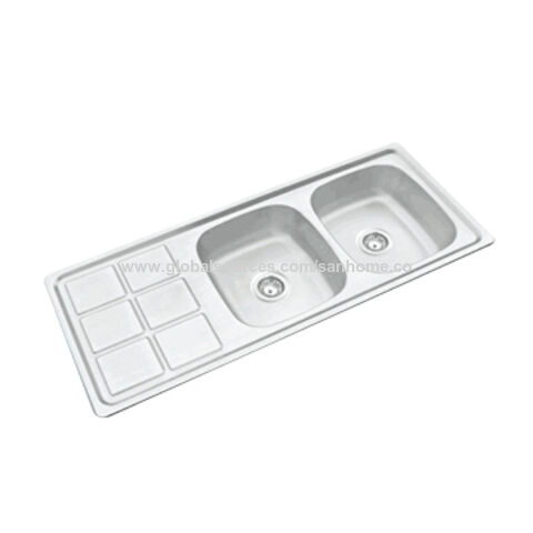 Évier de cuisine double en acier inoxydable à design moderne et bon marché à vendre pour le marché économique for sale at factory direct price
