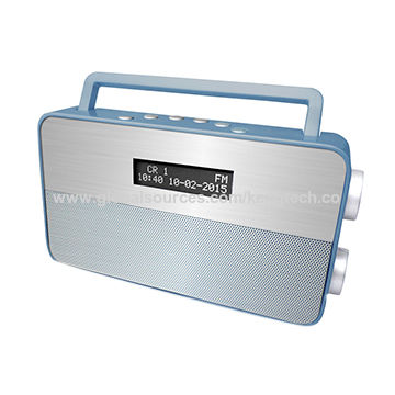 Buy Wholesale Hong Kong SAR Portable Dot Matrix Lcd Display Fm Dab Plus With Preset Stations Alarm Clock Radio & Portable Lcd Fm Rds Dab+ Alarm Radio at