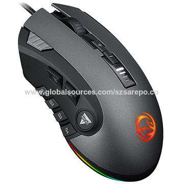Scriptable Gaming Mouse 12 Programmable Buttons Professional Wired Gaming Mouse With Fire Key ...
