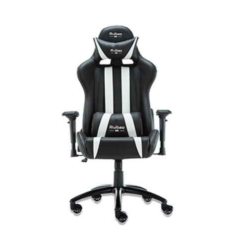 Silla de Oficina Ergonómica de Cuero PU con Elevación a Gas, Silla Gaming / Racing Personalizable
