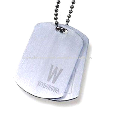 100Pcs Dog Tag Pet Tags Stainless Steel Name Pendant Blank Dog Tags  Personalized Customized Dog Tag