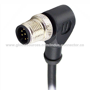 Cable de red M12 macho de 8 pines, 90 grados, estándar a prueba de agua for sale at factory direct price