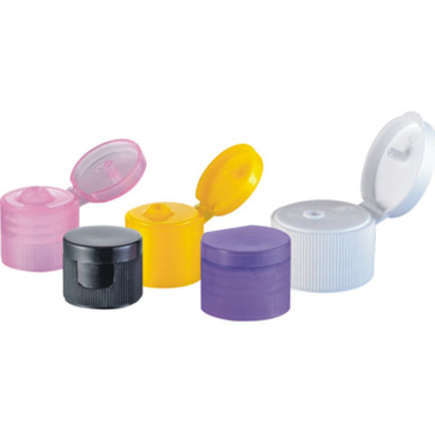 PP Plastic Ribbed Flip Top Caps, Bulk