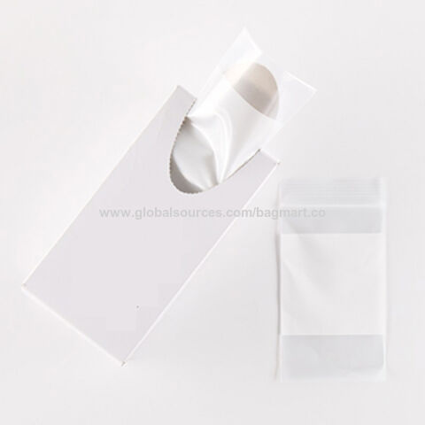 كيس LDPE قابل للإغلاق للاستخدام الصناعي، مع لوحة للكتابة، طراز Z0080