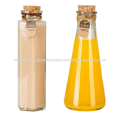Glasflasche 250ml 300ml 310ml 350ml 420ml 500ml mit Korken - Perfekt für Spirituosen, Öle und mehr