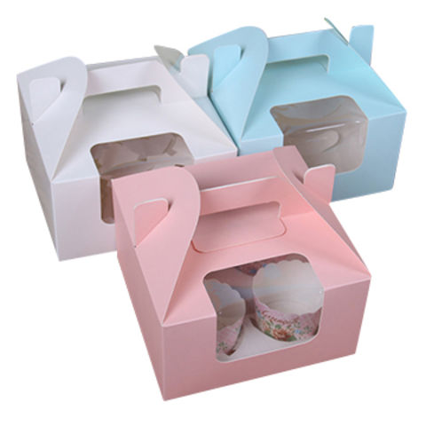 Customized Factory Wholesale Cardboard Sweet Packing Macaroon Pastry Paper Packaging  Cake Box - China Cake Packaging Box, Box with Handle | Made-in-China.com