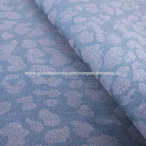 قماش الدنيم الجاكارد من القطن والسباندكس للجينز بوزن 7.4 أونصة for sale at factory direct price