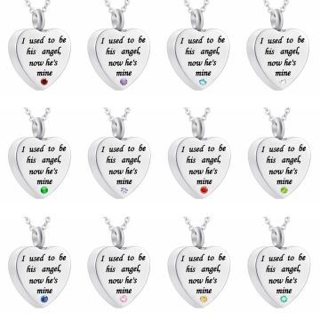 I used his angel heart Cremation Jewelry Urn Necklace for Ashes Engraved Keepsake Memorial Pendant for sale at factory direct price