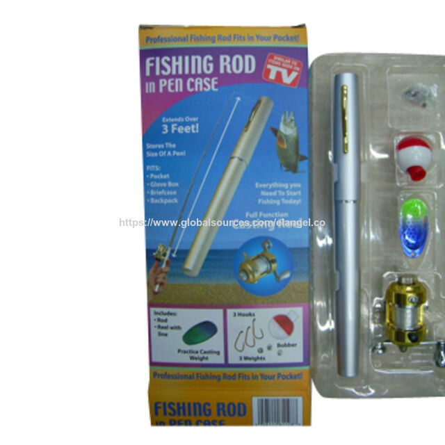 Canne à pêche dans un étui à stylo pour tenir dans les poches, facile à ranger et à transporter, idéale pour pêcher n'importe où for sale at factory direct price