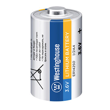 Lithium Thionyl Chloride Battery ER14250, 3.6 V DC