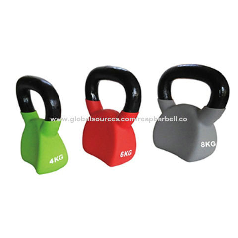 Gym Fitness Accessories Bodybuilding Neoprene Kettlebell Set Vinyl