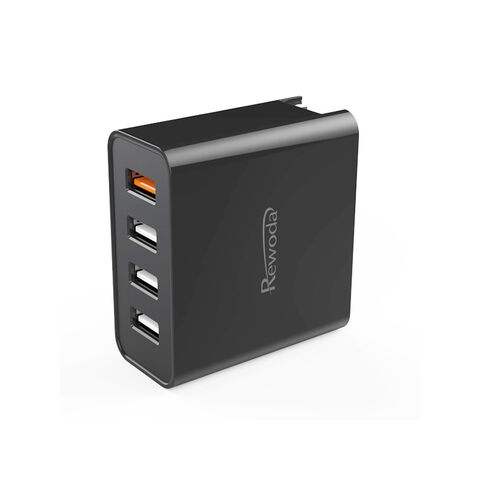 شاحن حائط USB بقوة 40 واط و4 منافذ، شاحن حائط USB متعدد المنافذ