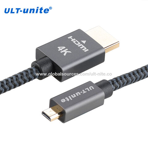 Buy Wholesale China Ult-unite Braided Ultra Thin Micro Hdmi