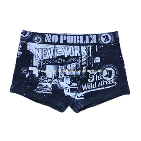 Boxer pour homme en tissu imprimé placé