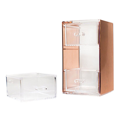 Buy Wholesale Taiwan Stackable Acrylic Plastic Drawer Organizer For  Stationery, Cosmetics, Jewelry, Earring, Document & Organizer