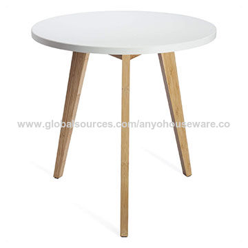 Mesa Redonda De Bambú Café Muebles Hogar Sofá Cama Decoración Pequeños Espacios