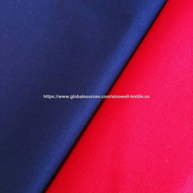 Tissu uni teint 65% polyester 35% coton, idéal pour vêtements de travail