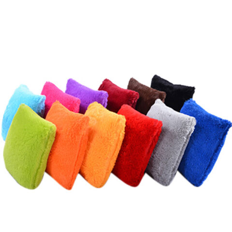 Funda de cojín de felpa de terciopelo de calidad personalizada de fábrica, funda de almohada de felpa de terciopelo