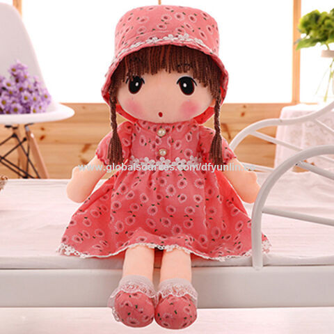 Compre Muñeca De Trapo Para Niñas Con Pelo Largo, Para Vestir Y