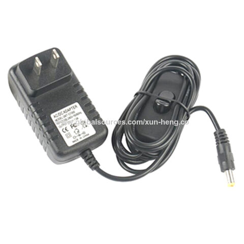 12V DC 1000mA (1A) regulated switching power adapter - UL listed