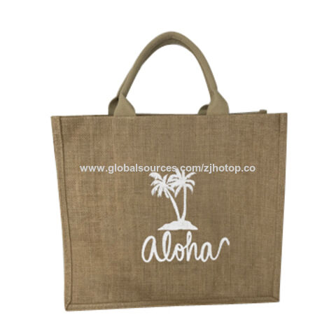Large Beach Bag Custom Print Jute Tote Shopping Bag Full Colour Design –  Design, Invent, Print!