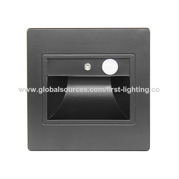Luminárias de parede LED, luz de parede com sensor, luminária de jardim exterior, 1.5W, estilo embutido, ligar/desligar automático for sale at factory direct price