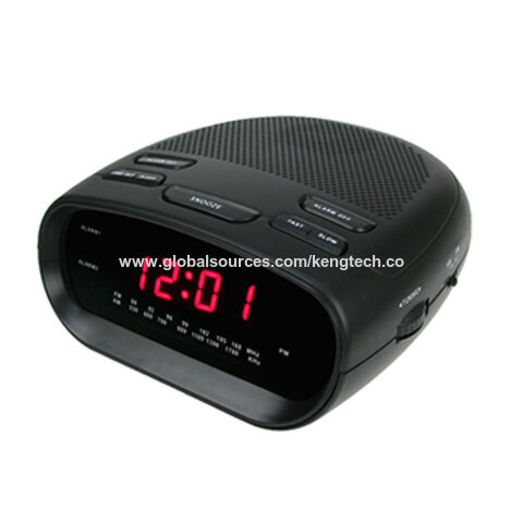 Dual Pll Alarm Clock Radios Red Led, Alarm Clock Am Fm Radio