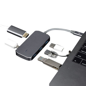 Buy Wholesale China Usb Port Replicators Usb-c/m To Hdmi/f+3*usb+pd+c/f ...