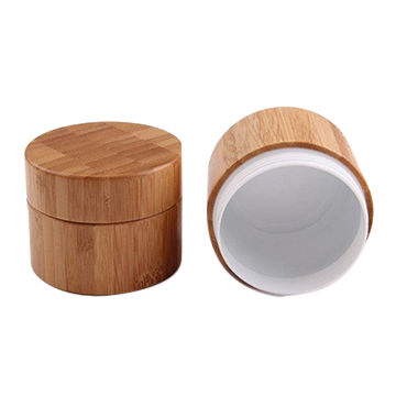 Buy Wholesale China 30g Double Walled Bamboo Jar Bamboo Cream Jar