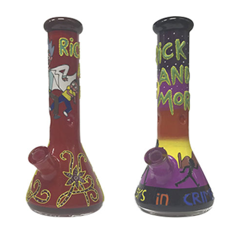 China glass glass supplier rick and morty Art glass bongs smoking water pipe waterpipe rig for sale at factory direct price