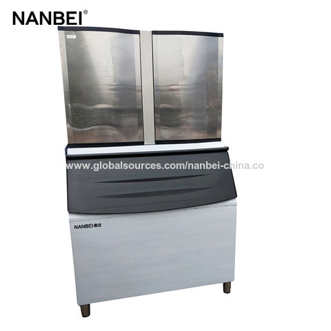 Small Countertop Bar Ice Maker Stainless Steel Block Square Bullet
