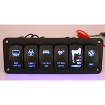 Waterproof 12V Bar Carling Rocker Toggle Switch Blue LED Bar Light Car Sales