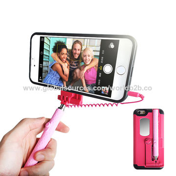 Buy Wholesale China Wired Selfie Stick For Iphone 6, Can Be Used As Phone Holder & Wired Selfie Stick Phone Case at USD 11 | Global Sources