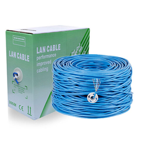 Cable Ethernet CAT6 UTP 1000 Pies (305m) - 23AWG, CCA, Sin Conectores, Para Instalación