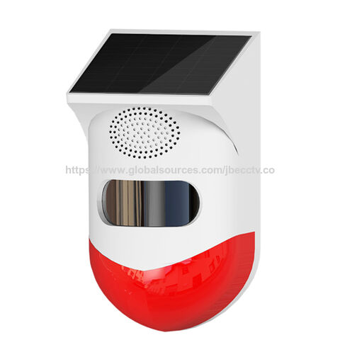 Capteur PIR Solaire WiFi Extérieur à Prix d'Usine, Détecteur d'Alarme Infrarouge d'Intrusion, Alarme Sonore et Lumineuse, IP65 Extérieur, Volume≥120dB for sale at factory direct price